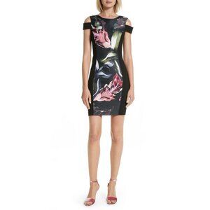 BNWT Ted Baker London Cold Shoulder Eden Bodycon Dress